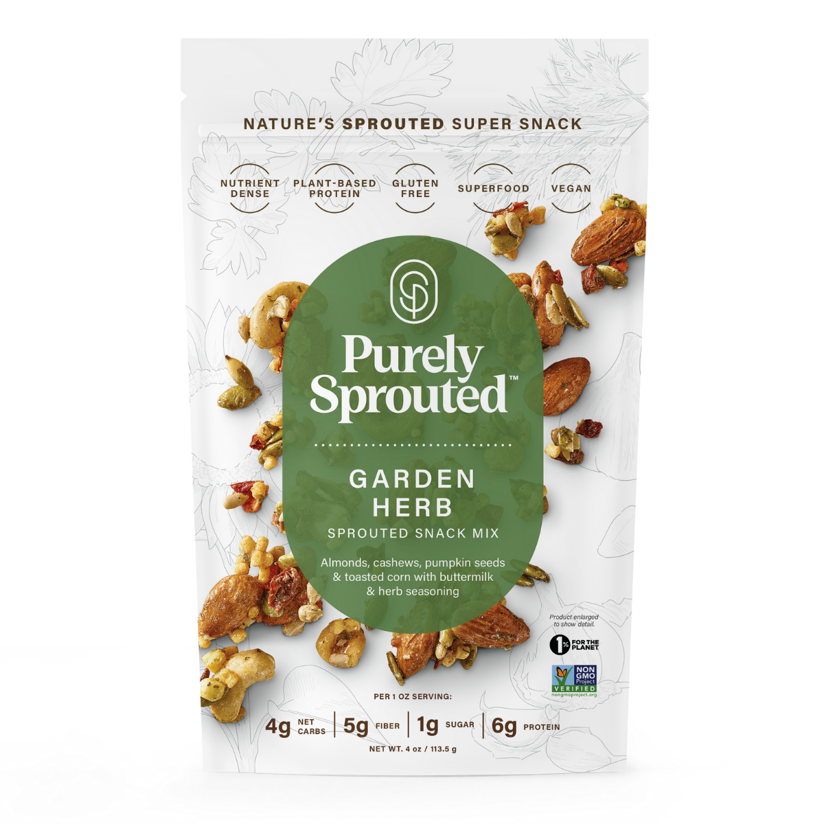 Garden Herb Trail Mix – Savory, Sprouted, Vegan, Gluten-Free, Keto