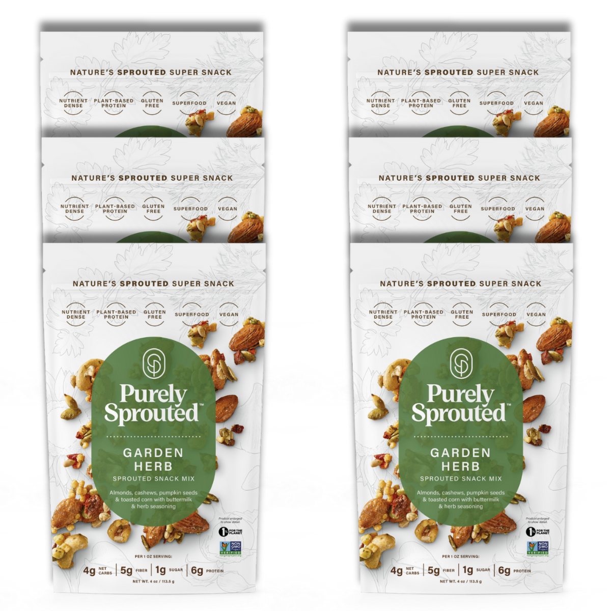 Garden Herb Trail Mix – Savory, Sprouted, Vegan, Gluten-Free, Keto