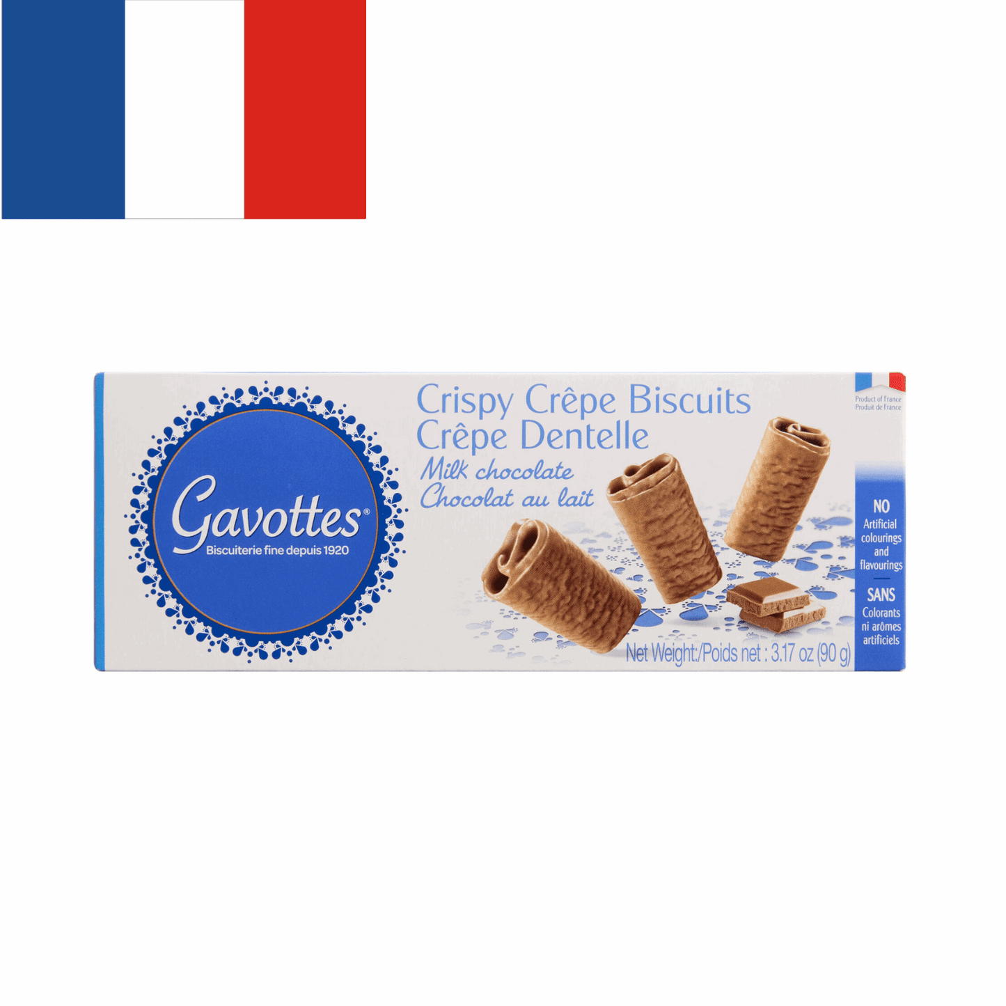 French Gavottes Crispy Crepes Dark and Milk Chocolate 3.17oz - 90g | Taste The Planets 