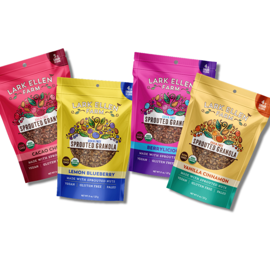 Sprouted Granola Bundle – Grain-Free Vanilla, Berry, Lemon & Cacao