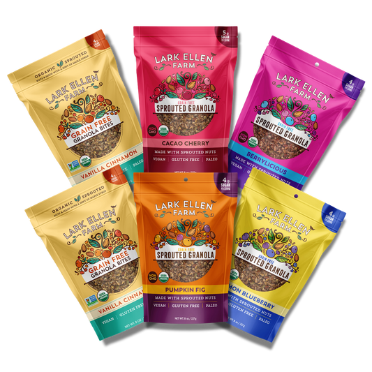 Organic Sprouted Granola Gift Set – Vanilla, Berry, Lemon & Fig - Gluten-Free