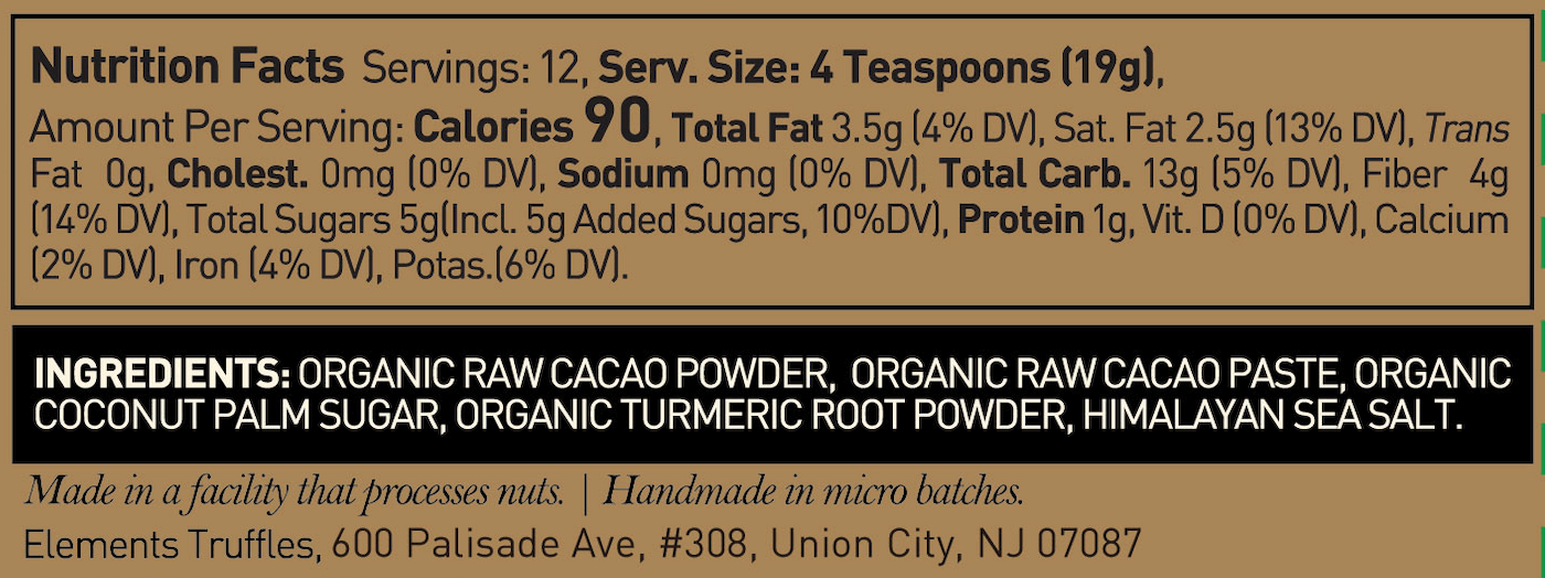 Turmeric Hot Chocolate Mix – Organic Ecuadorian Cacao, Vegan & Rich