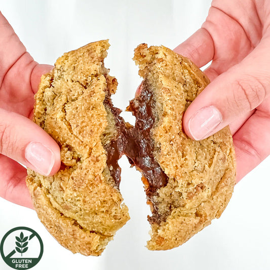 Gluten-Free Brigadeiro Lava Cookies with Gooey Chocolate Center