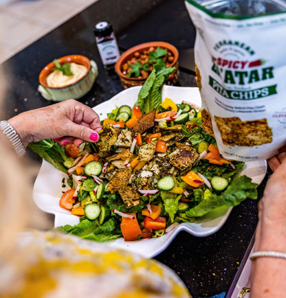 Crunchy Lebanese Za’atar Pita Chips – Vegan, Low-Fat, Authentic