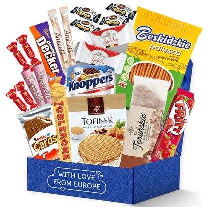 International Snack Box – European Snack Collection (22 Treats) from Italy, Germany, UK & More | Curated Foreign Snack Adventure