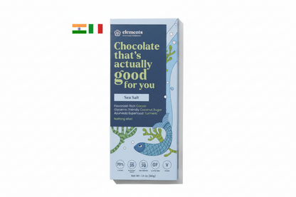 Italian & Indian Sea Salt Turmeric Dark Chocolate – 70% Organic Batch Treat