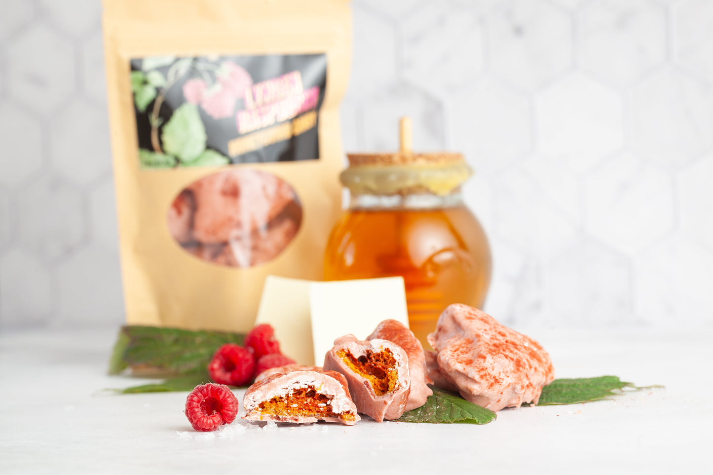 Traditional Honeycomb Candy with pure honey, crunchy and chewy delight
