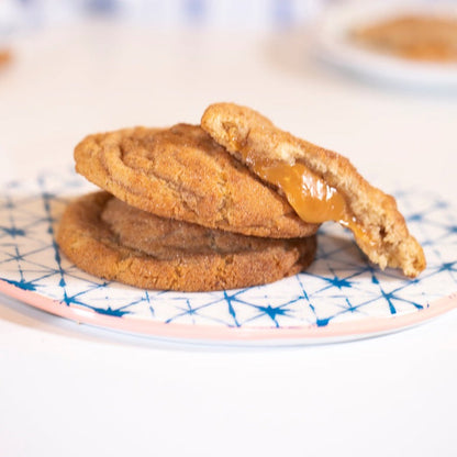 Salted Caramel–Filled Snickerdoodle Lava Cookies – Gluten-Free