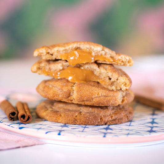 Salted Caramel–Filled Snickerdoodle Lava Cookies – Gluten-Free
