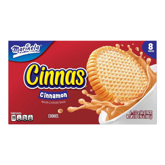 Mexican Marinela Canelitas Cinnamon Cookies - 8 Pack 2.12oz