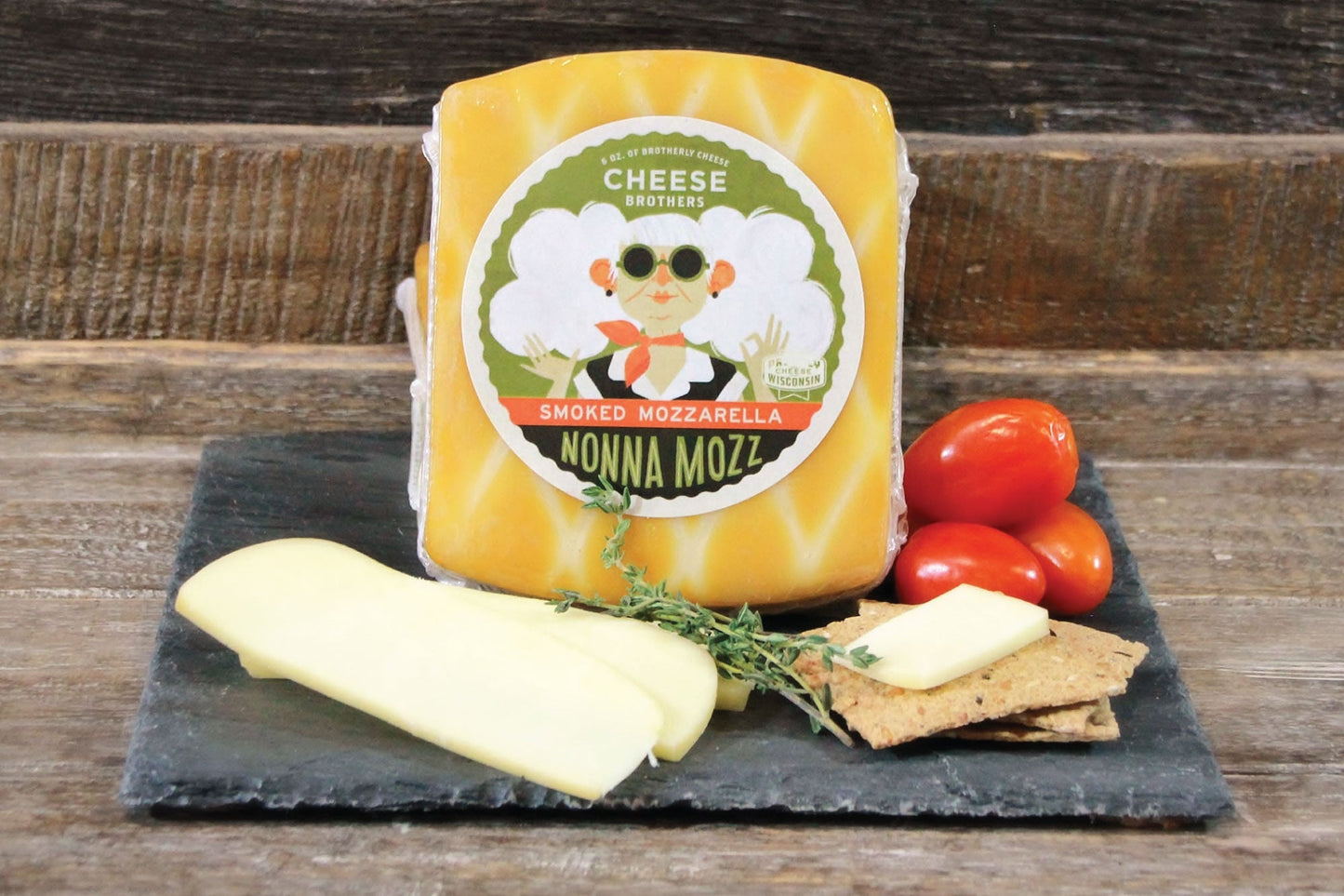 Smoked Mozzarella "Nonna Mozz" - Naturally Smoked Wisconsin Mozzarella