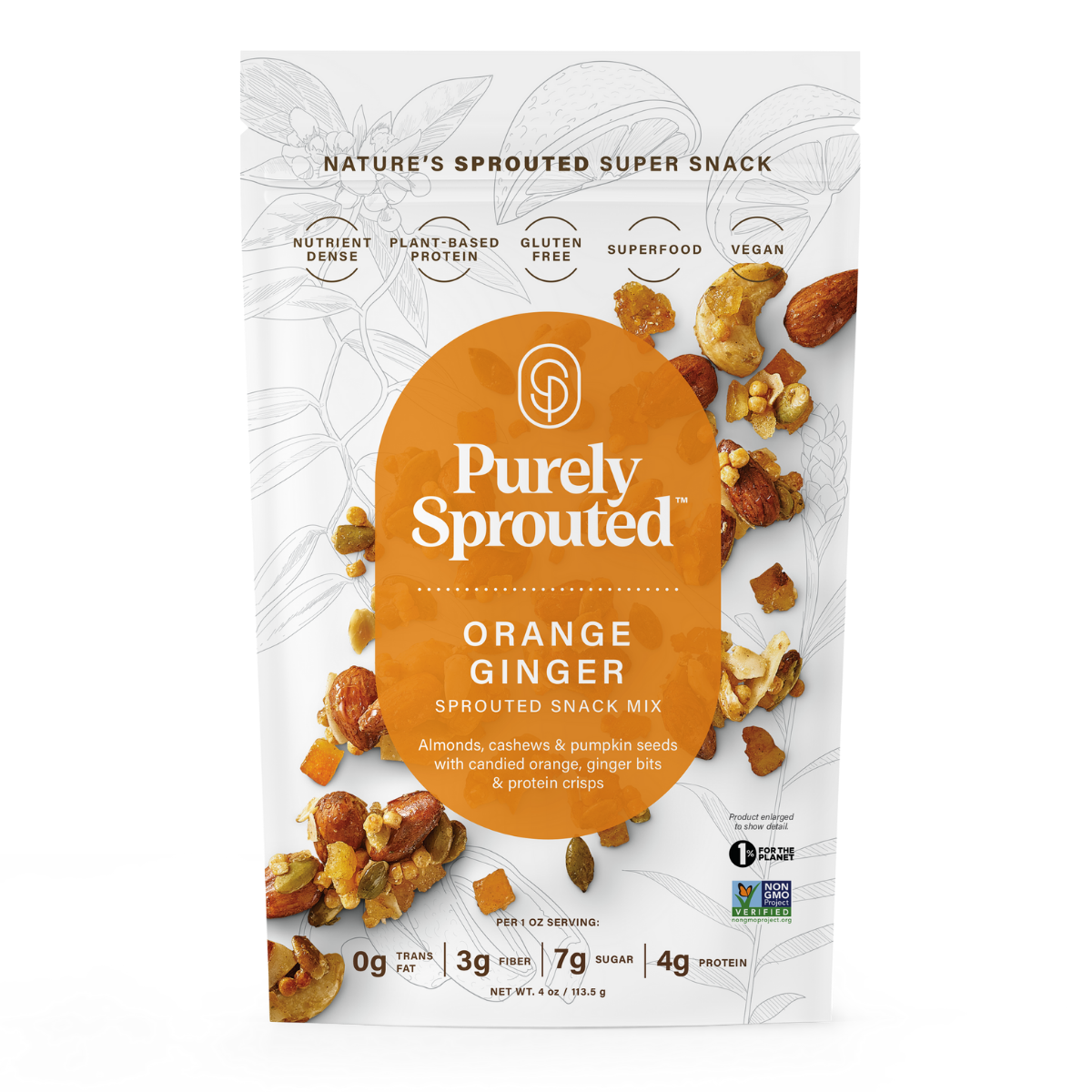 Sprouted Citrus Ginger Snack Mix – Vegan, Gluten-Free, Nutrient Dense