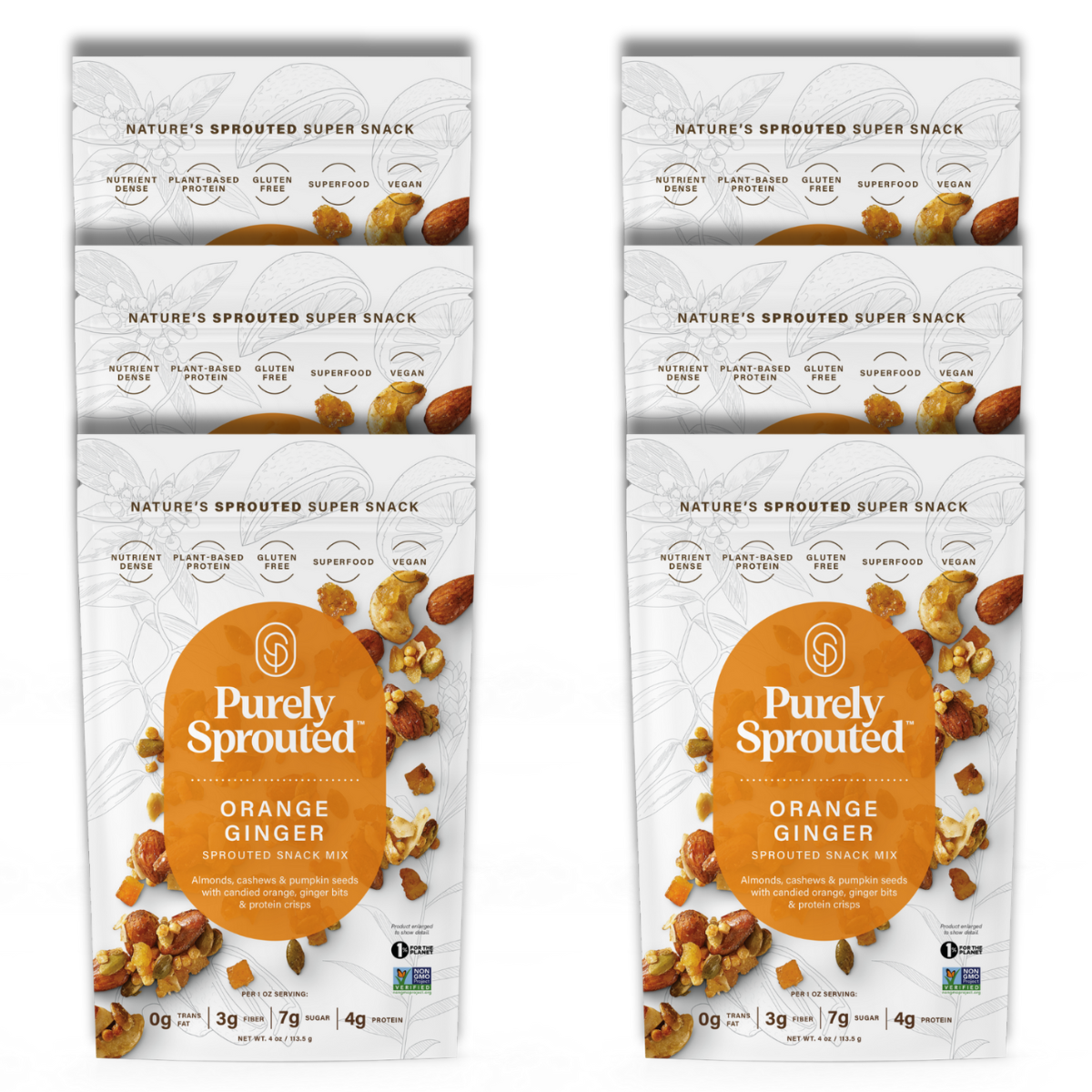Sprouted Citrus Ginger Snack Mix – Vegan, Gluten-Free, Nutrient Dense