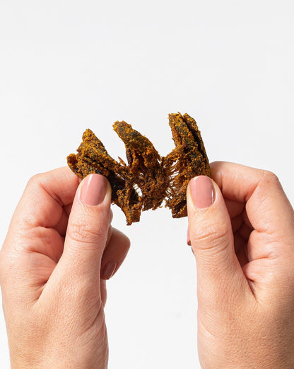 Pan’s Curry Mushroom Jerky – Vegan, Gluten-Free, Soy-Free Snack