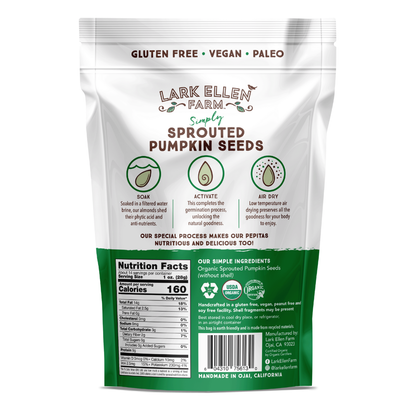 Organic Sprouted Pumpkin Seeds – Nutritious, Crunchy, Immune Support
