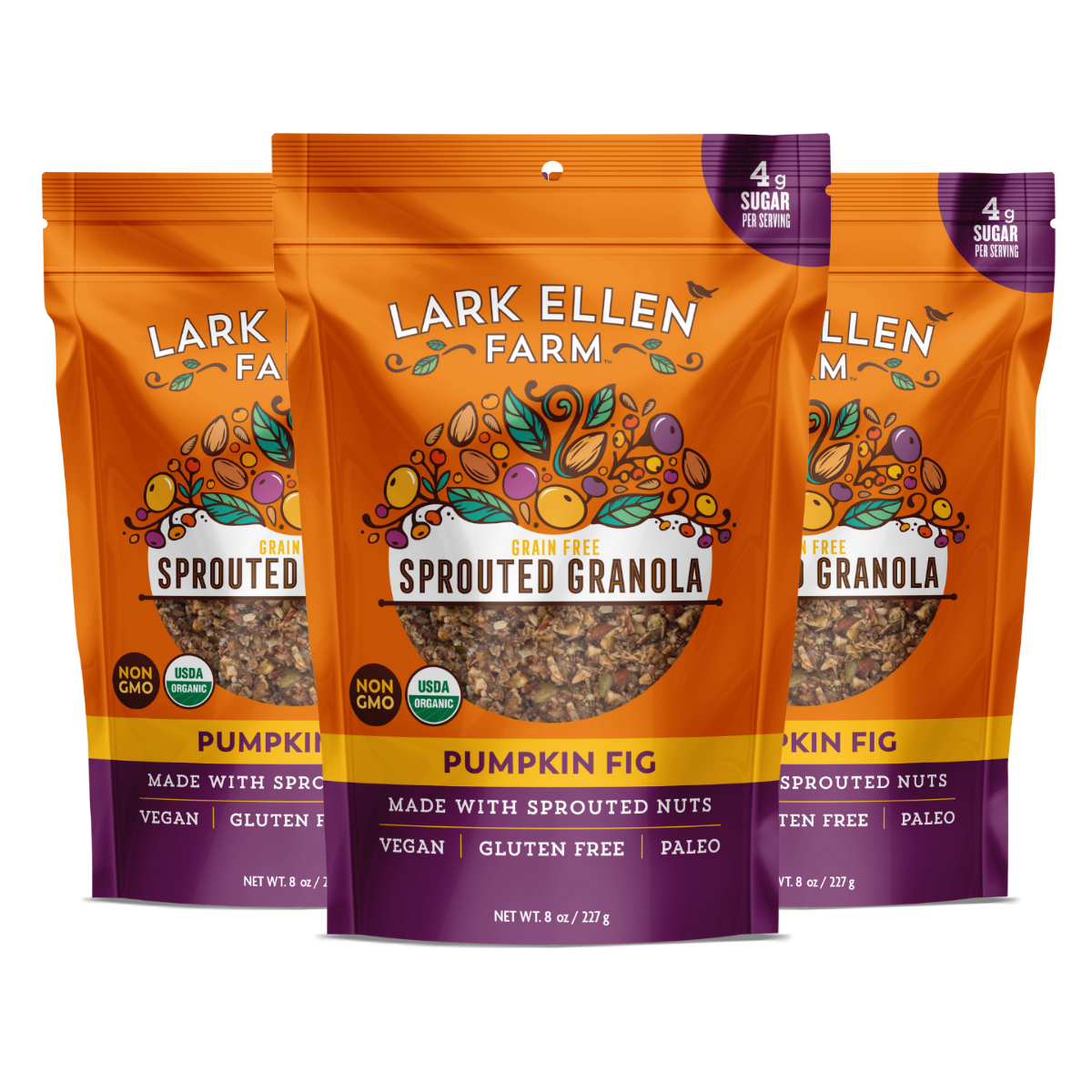 Organic Sprouted Fig & Pumpkin Granola – Gluten-Free, Vegan Snack