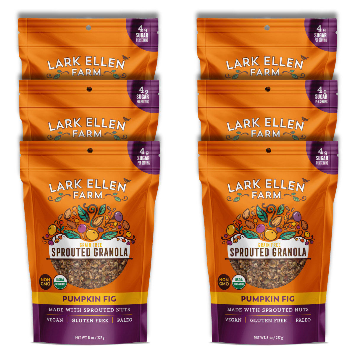 Organic Sprouted Fig & Pumpkin Granola – Gluten-Free, Vegan Snack
