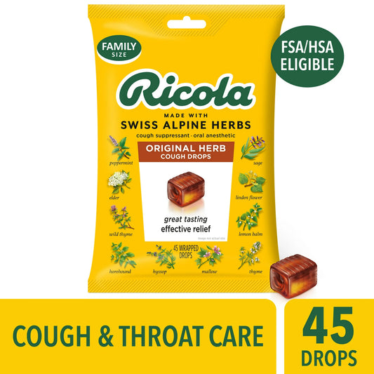 Swiss Ricola Party Size Herbal Drops – Original Herb Variety Collection
