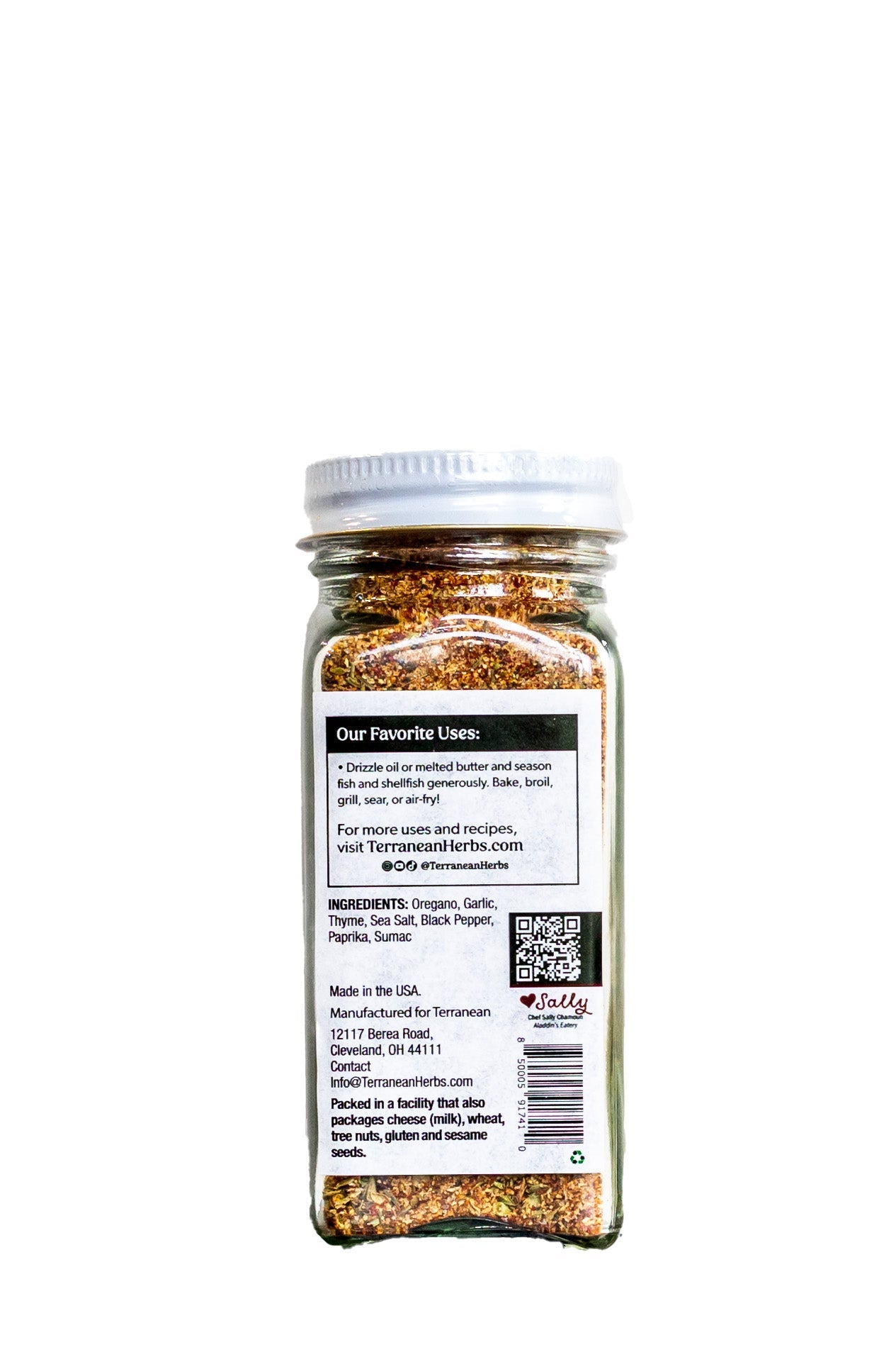 Mediterranean Seafood Spice Blend – Vegan, Gluten-Free, Light Salt