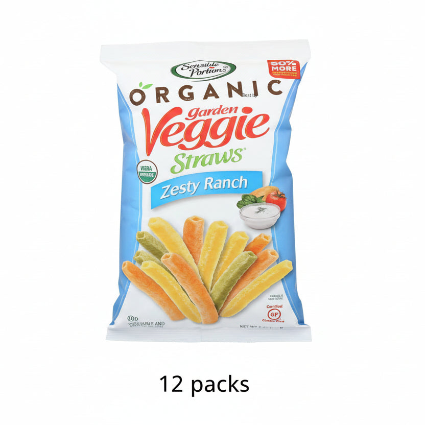 Sensible Portions Veggie STRAWS RANCH - 12 Pack