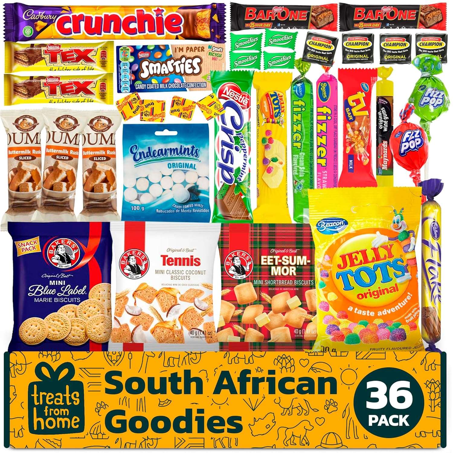 South African Large Snack Food Box - Perfect Gifting Package 36 Units | Taste The Planets 