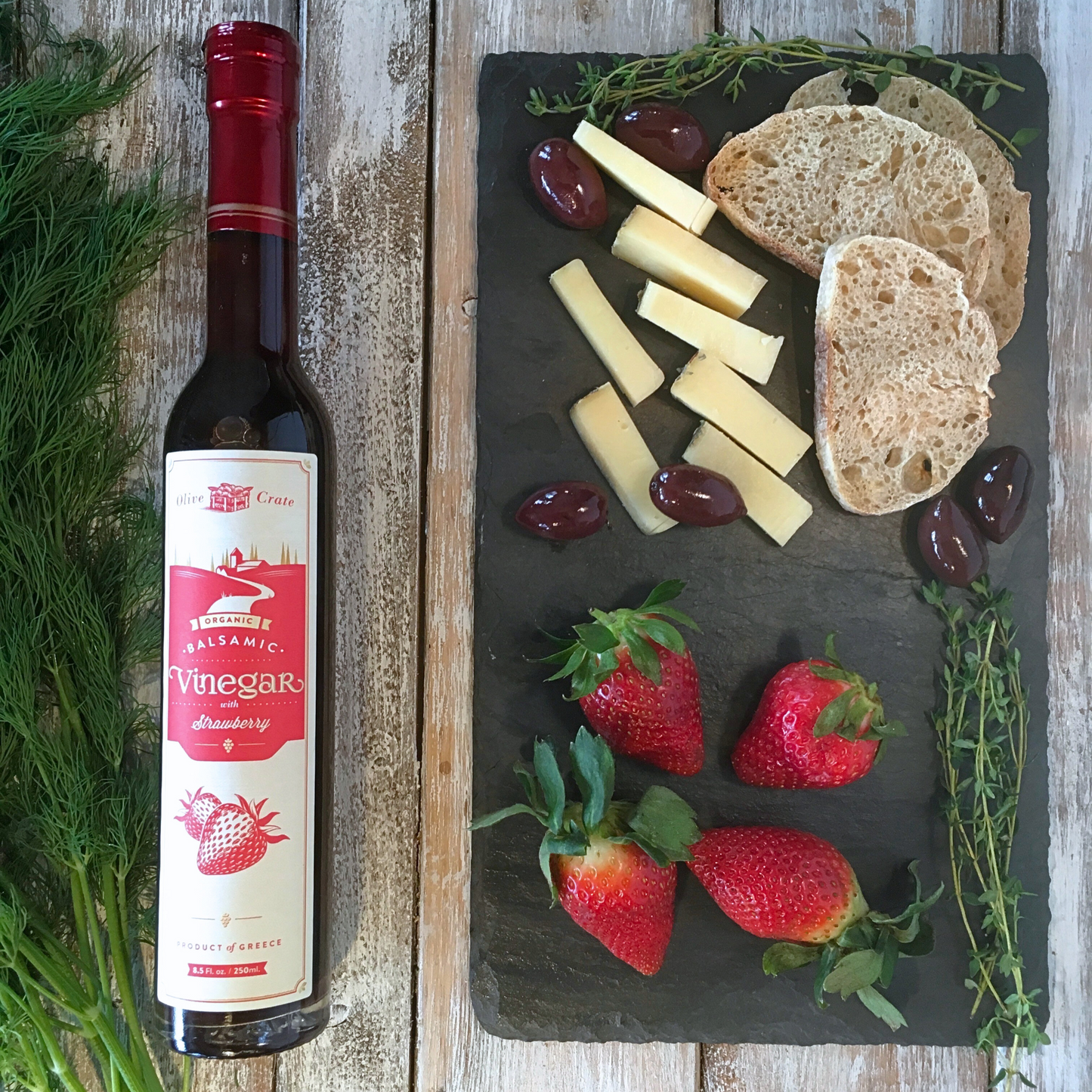 Organic Strawberry Balsamic Vinegar – 250ml, sweet, tangy, artisanal