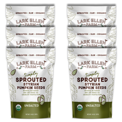 Organic Sprouted Styrian Pumpkin Seeds – Hull-Less, Crunchy, Vegan