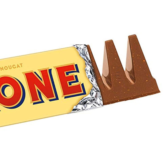 Swiss Toblerone Milk Chocolate w/ Honey & Almond Nougat 24x50g Box