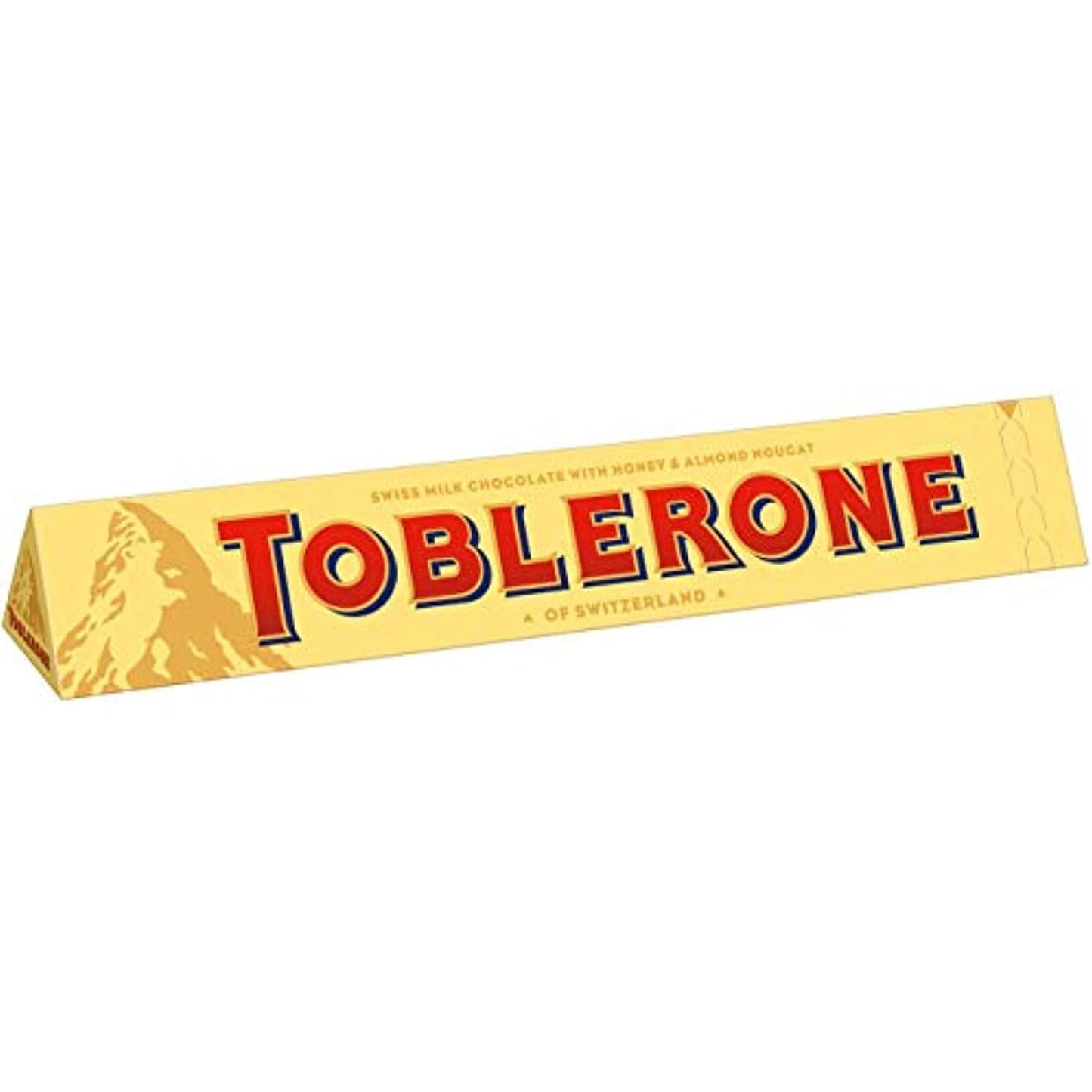 Swiss Toblerone Milk Chocolate w/ Honey & Almond Nougat 24x50g Box