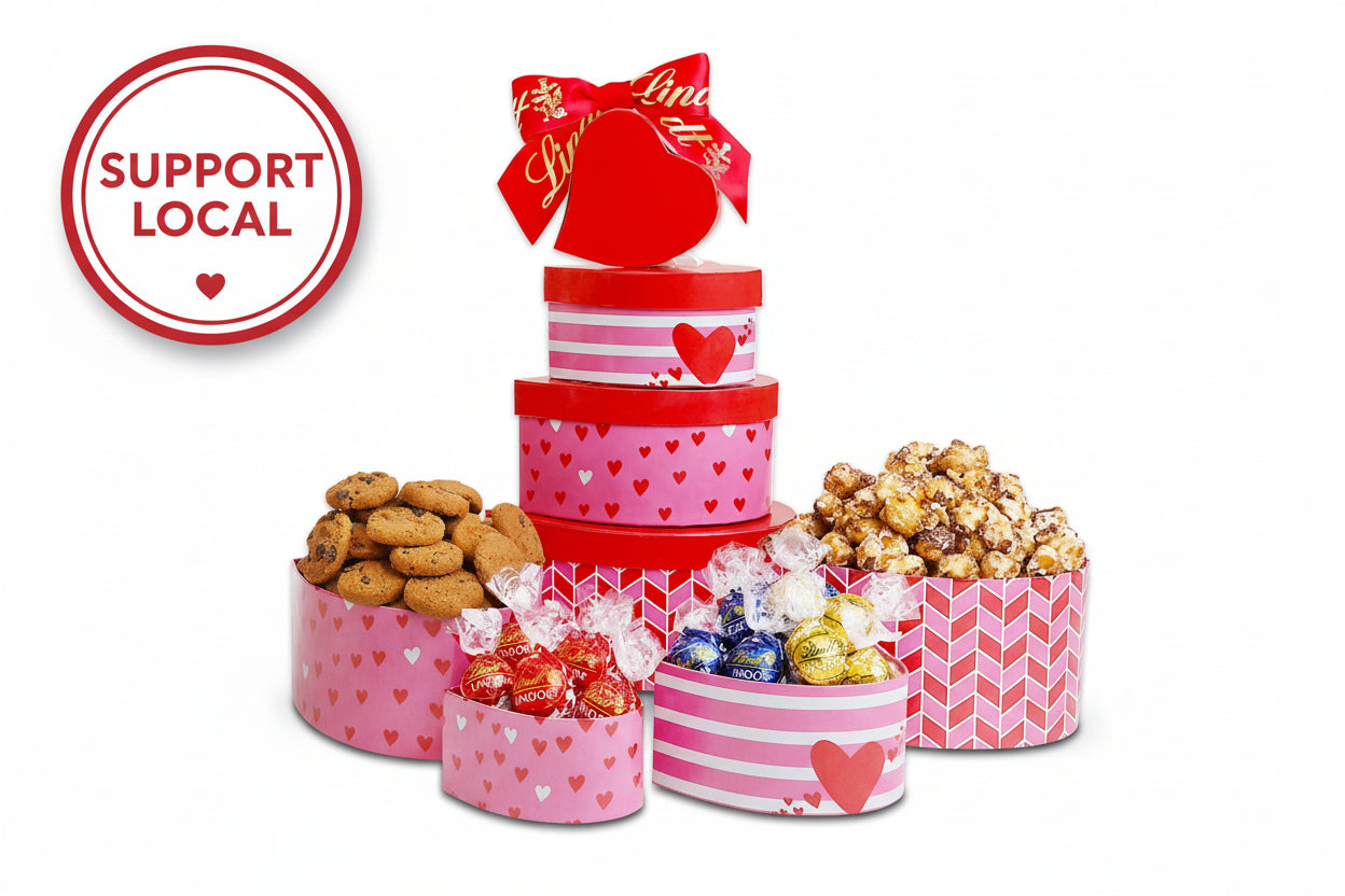 Swiss Valentine's Day Lindt Chocolate Tower