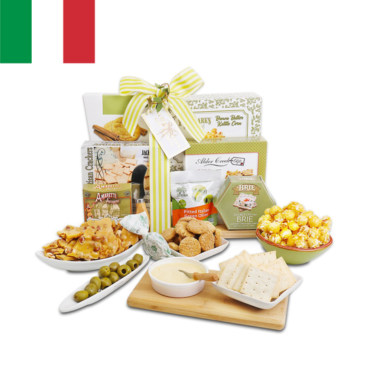 Italian Sage Savory Cutting Board Gift w/ Gourmet Snacks-Charcuterie Gift