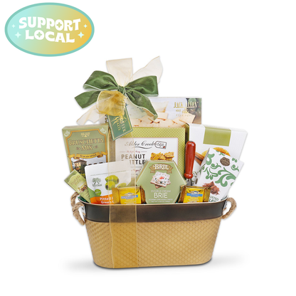 Gourmet Gift Basket with Sweet & Savory Treats for Any Special Occasion