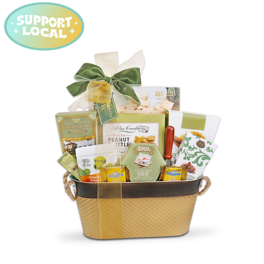 Gourmet Gift Basket with Sweet & Savory Treats for Any Special Occasion
