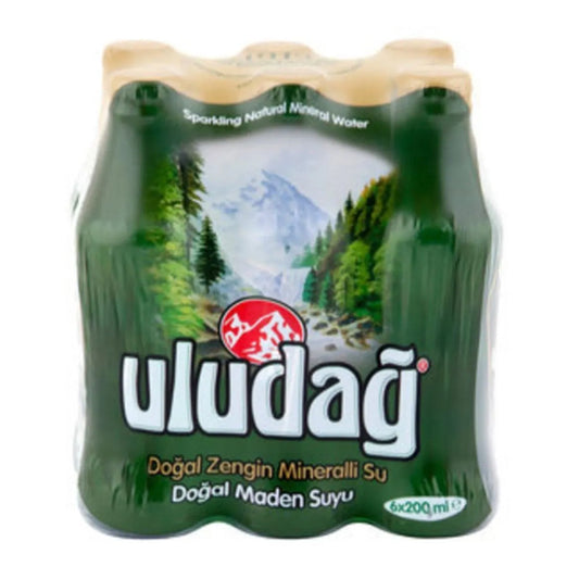 Uludag Natural Mineral Water 6x200ml - Kesish Mountain Spring Water 6-Pack