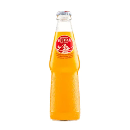 Uludag Gazoz Orange Soda 250ml Glass Bottle - Turkish Orange Soda