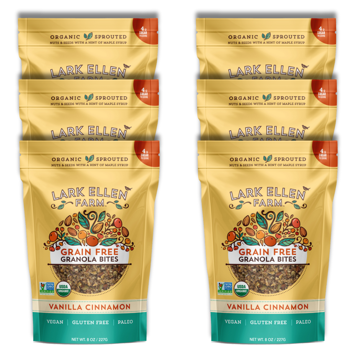 Vanilla Cinnamon Sprouted Granola – Organic, Gluten-Free & Vegan Snack