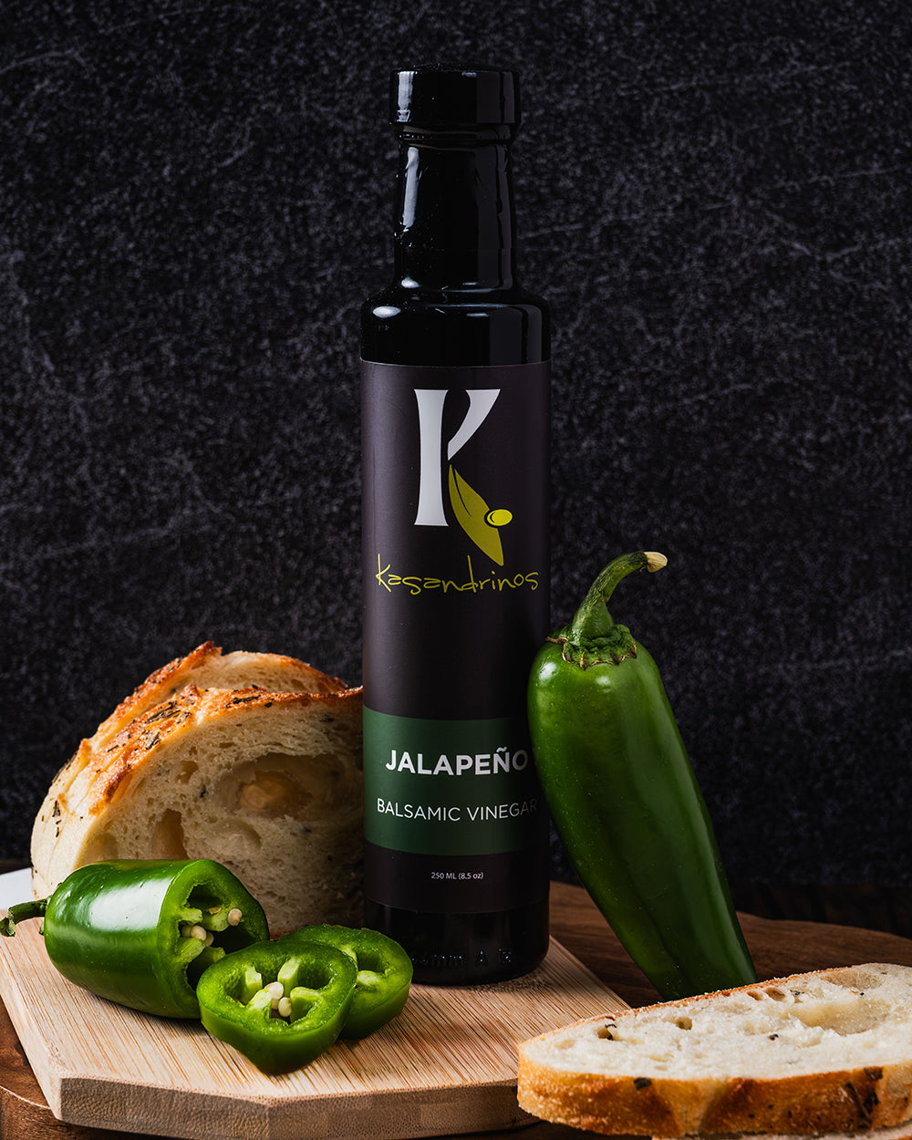 Jalapeño Balsamic Vinegar – Spicy-Sweet Infused 250ml by Kasandrinos