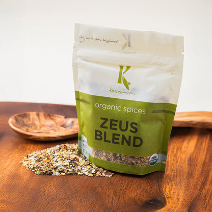 Organic Zeus Blend – Garlic, Sea Salt, Herbs & Red Pepper Flakes