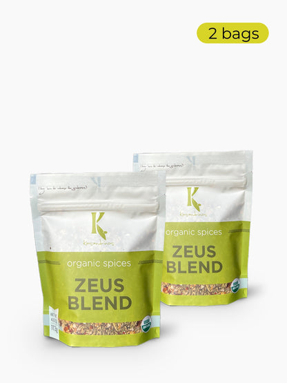 Organic Zeus Blend – Garlic, Sea Salt, Herbs & Red Pepper Flakes