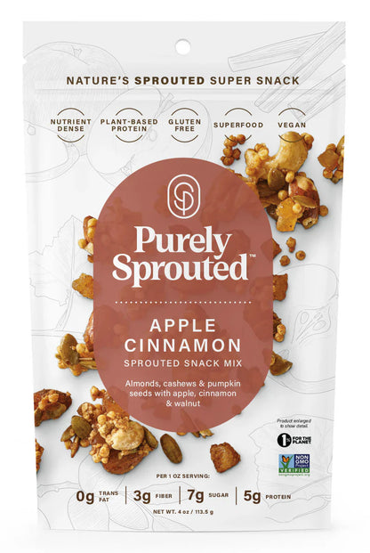 Sprouted Apple Pie Trail Mix – Vegan, Gluten-Free, Protein-Packed Snack