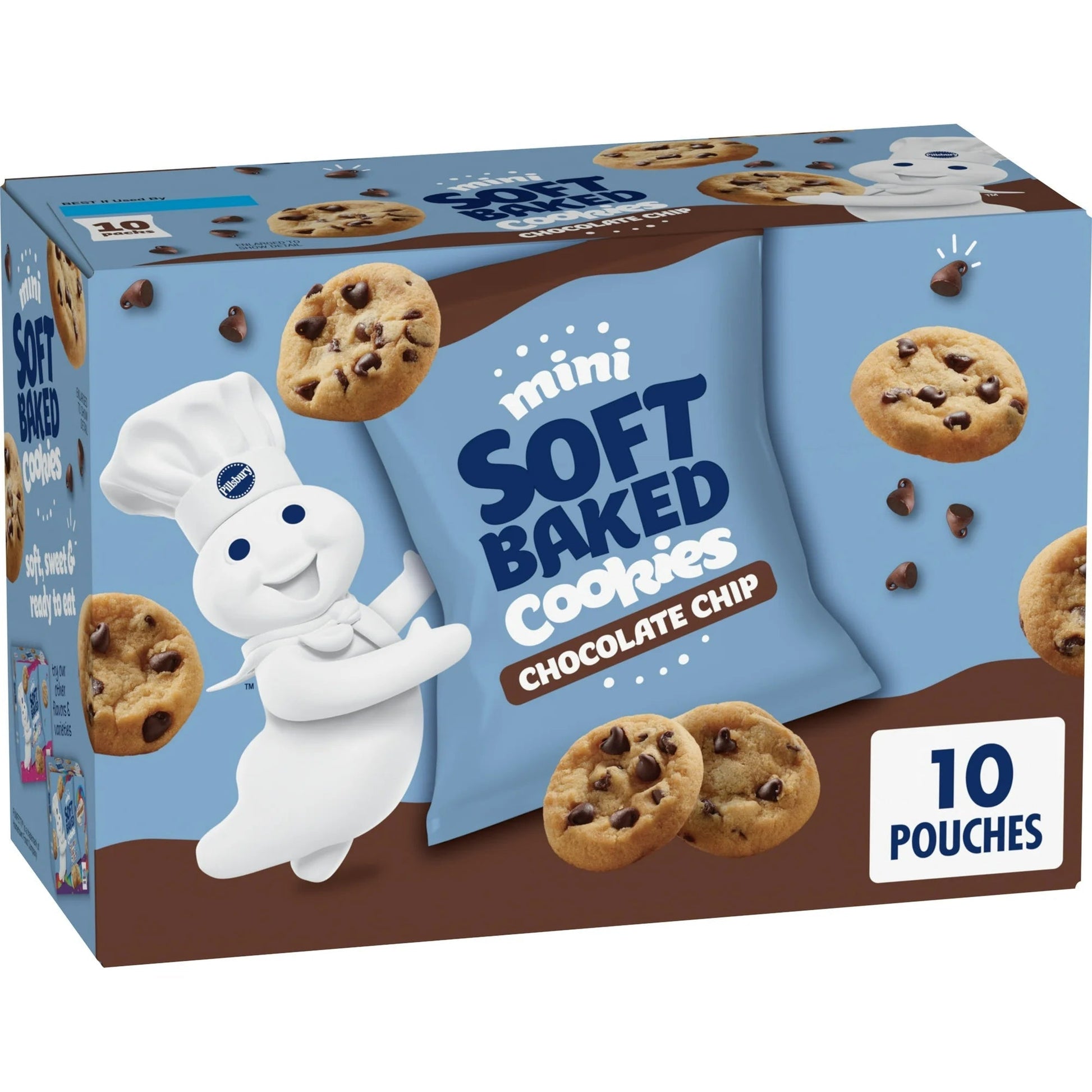 American Pillsbury Mini Soft Baked Chocolate Chip Cookies – 10 ct Chewy Goodness - Taste The Planets