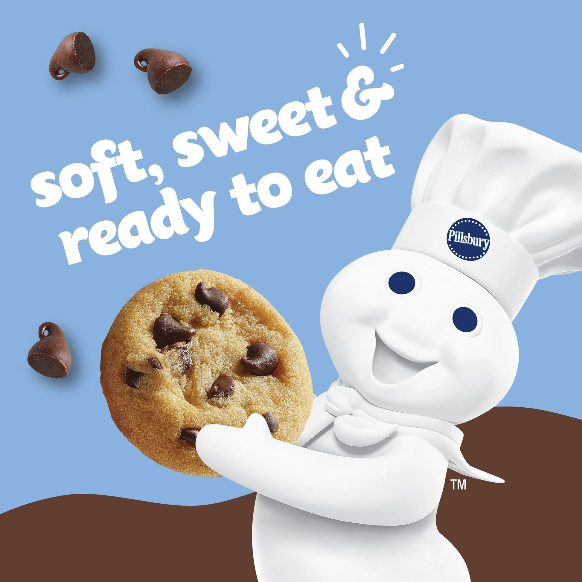 American Pillsbury Mini Soft Baked Chocolate Chip Cookies – 10 ct Chewy Goodness - Taste The Planets