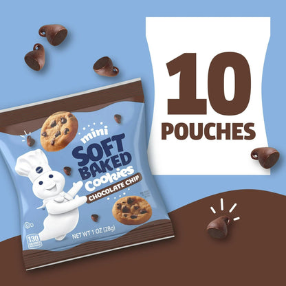 American Pillsbury Mini Soft Baked Chocolate Chip Cookies – 10 ct Chewy Goodness - Taste The Planets