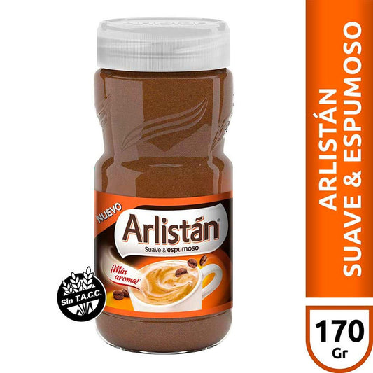 Argentina's Arlistán Smooth & Foamy Instant Coffee – Rich Aroma, Gluten - Free, 170g / 6oz - Taste The Planets