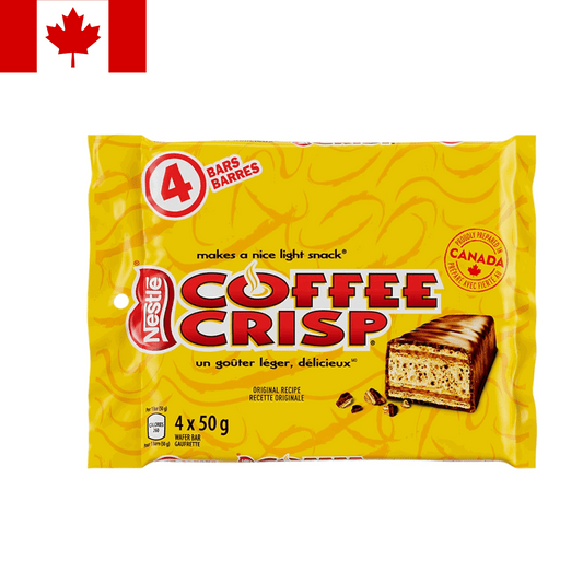 Coffee Crisp Chocolate Bar - Canada's Iconic Coffee Wafer (4-Pack) | Taste The Planets 