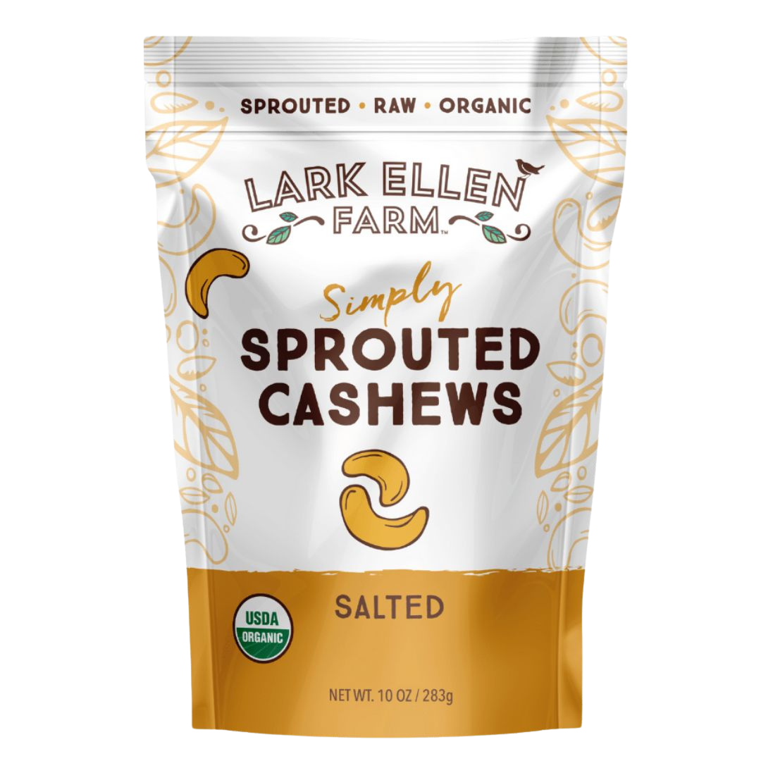 Organic Sprouted Cashews – Lightly Salted, Vegan, Gluten-Free Snack