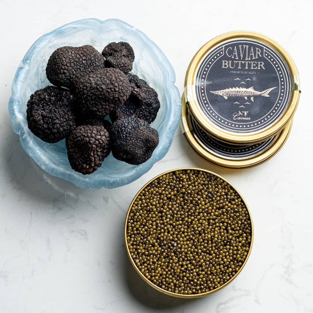 Caviar Butter with smooth, buttery texture and a delicate briny flavor