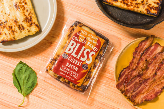 Bacon Golden Baked Bliss Cheese - Real Bacon Baked Wisconsin Cheese