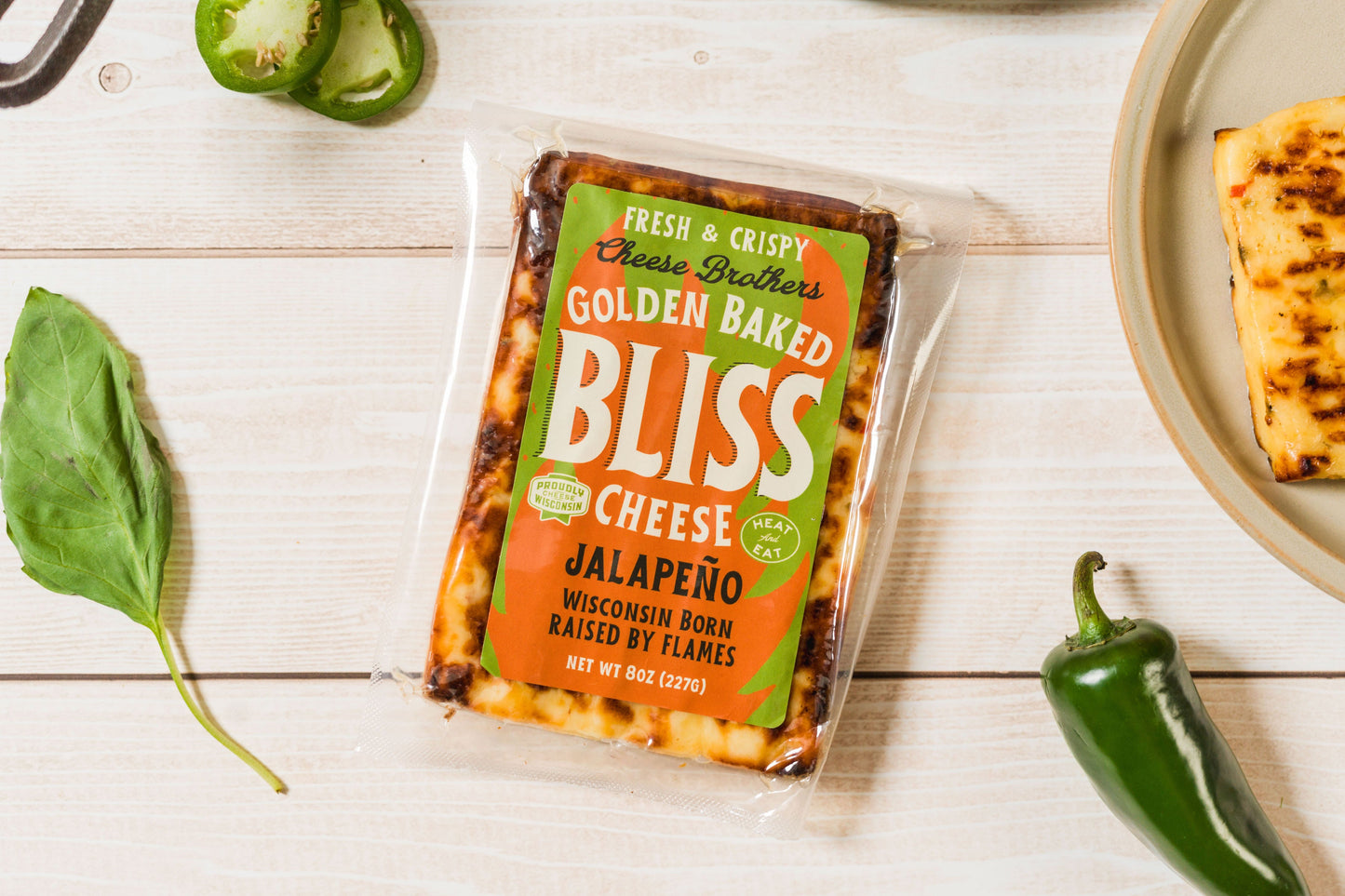Jalapeño Golden Baked Bliss - Spicy Hot Baked Wisconsin Cheese