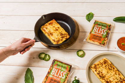 Jalapeño Golden Baked Bliss - Spicy Hot Baked Wisconsin Cheese